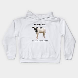 Be Their Voice- Say no to Animal Abuse Kids Hoodie